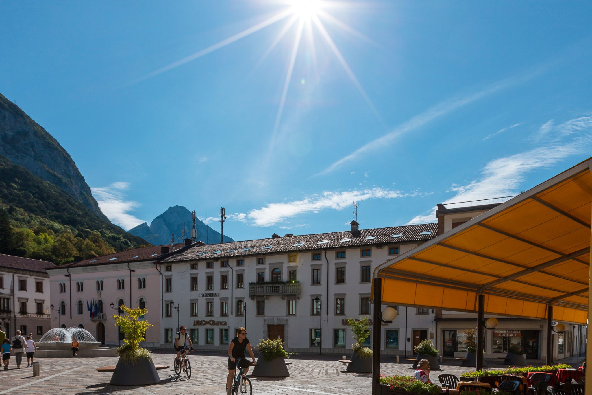 Piazza XX Settembre a Tolmezzo